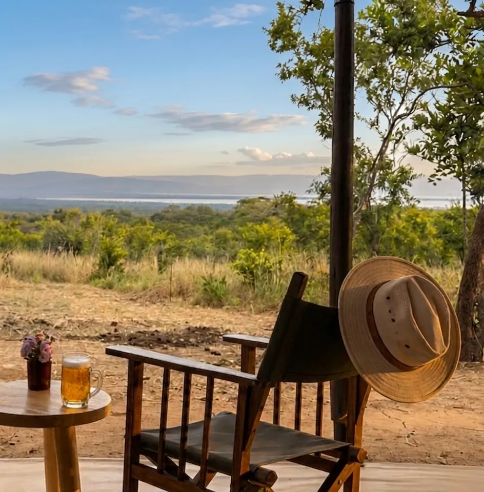 Sundowner on the veranda